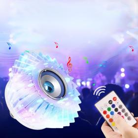 لمبة موسيقية كريستال ال اي دي مع مكبر صوت مدمج مع بلوتوث وجهاز تحكم عن بعد 24 وات