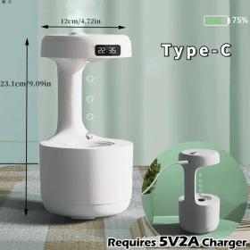 المنبه ومرطب الهواء قطرات الماء المضادة للجاذبية 800 مل