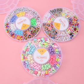 Ensemble de fabrication de bijoux Pour enfant 19 grilles Rond - مجموعة صنع المجوهرات للأطفال