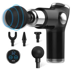 جهاز تدليك العضلات جهاز تدليك عضلات الجسم 32 مستوى قوة قابل للتعديل 4 رؤوس