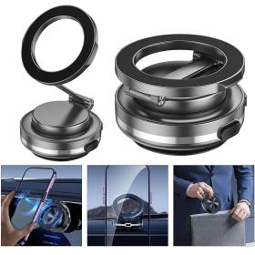 Support de Téléphone Magnétique Rotatif et Pliable S18 avec Aspiration Électrique – حامل هاتف مغناطيسي