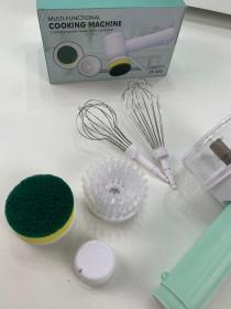 Batteur de Cuisine 6en1 Multifonction avec Plusieurs Têtes – جهاز تحضير الطعام وفرشاة تنظيف