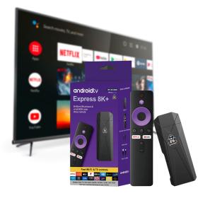 Express 8K+ Stick avec System Android 13 16-2GB – مشغل تلفاز أندرويد