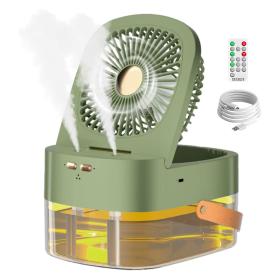 <font style="vertical-align: inherit;"><font style="vertical-align: inherit;">مروحة 3 سرعات وصانع ضباب مع خزان كبير - 2 في 1</font></font>